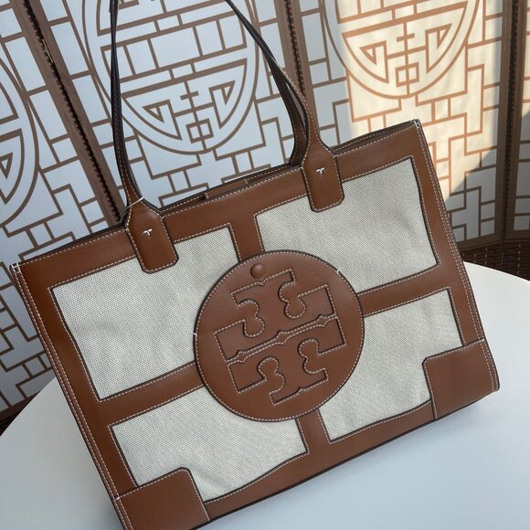 New in Packaging Tory Burch Large Ella Quadrant Tote - Picture 1 of 4